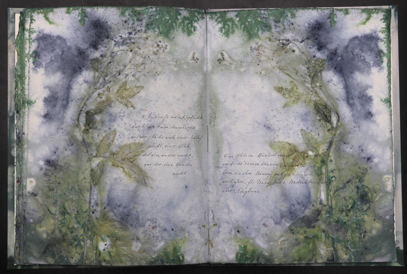 Nachtmeerfahrt Ecodyed artistbook by Leonhardt