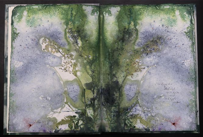 Nachtmeerfahrt Ecodyed artistbook by Leonhardt