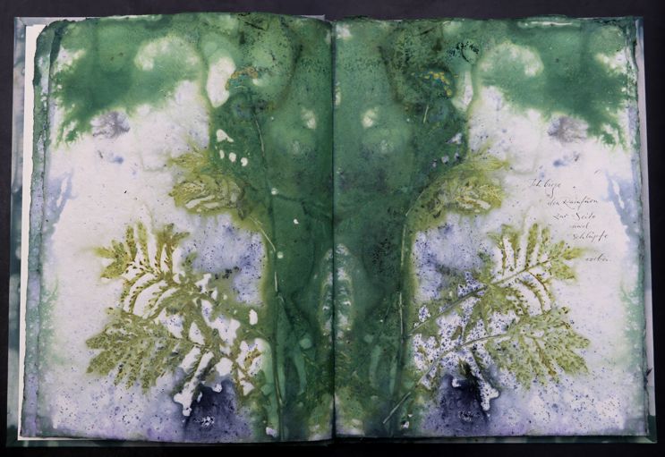 Nachtmeerfahrt Ecodyed artistbook by Leonhardt