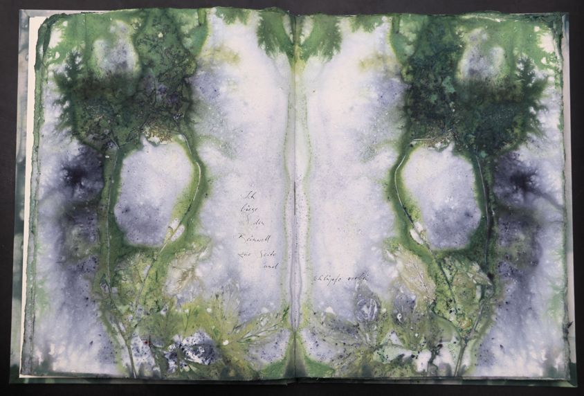 Nachtmeerfahrt Ecodyed artistbook by Leonhardt