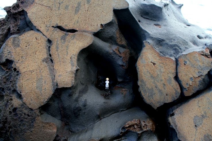 among Stromboli Rocks