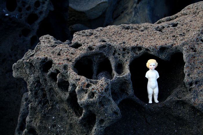 among Stromboli Rocks