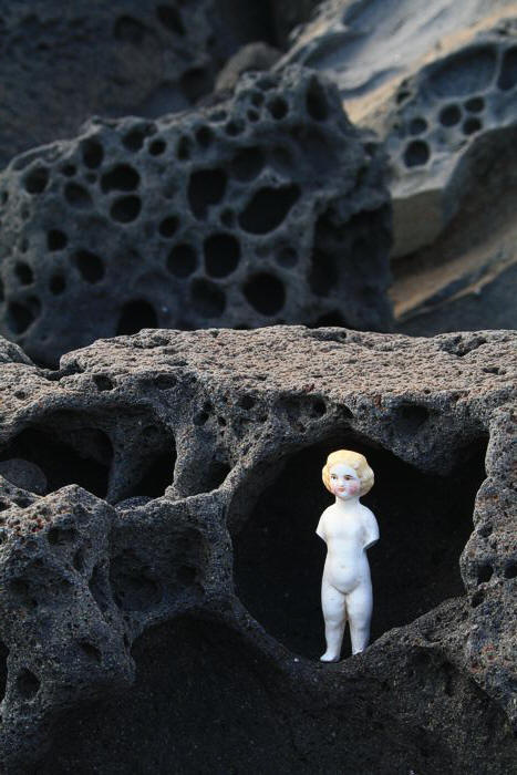 among Stromboli Rocks