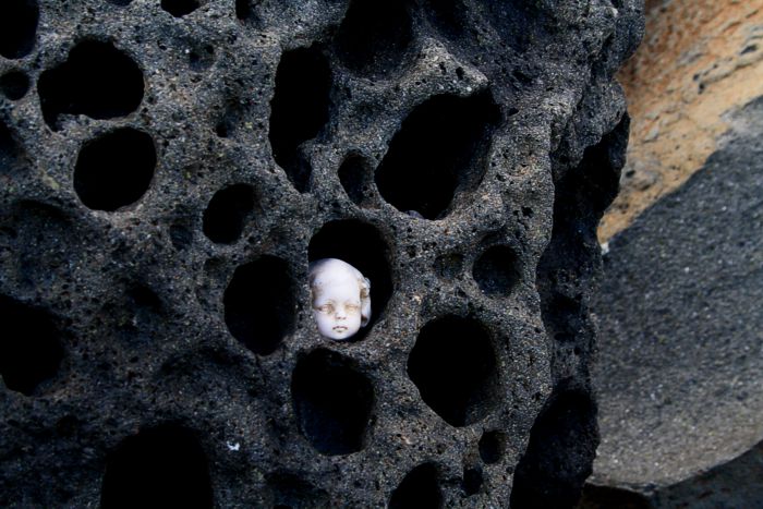 among Stromboli Rocks