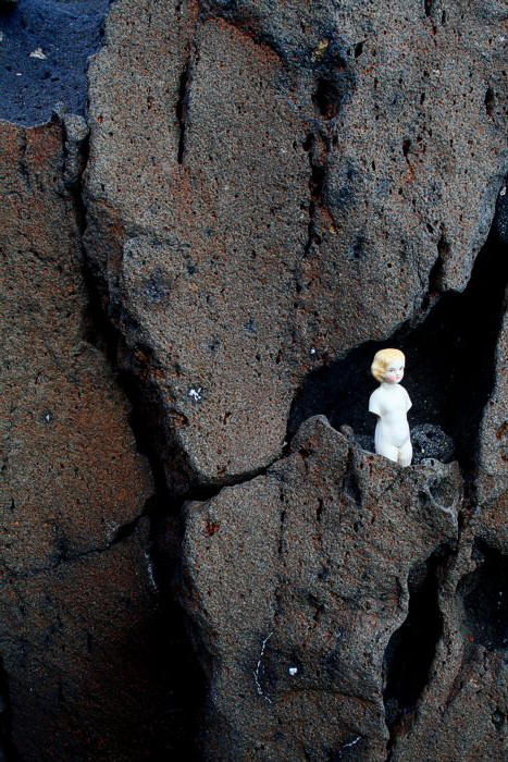 among Stromboli Rocks