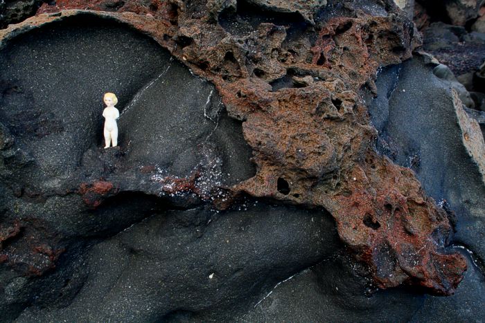 among Stromboli Rocks