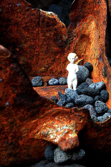 among Stromboli Rocks