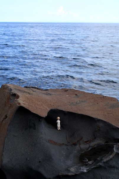 among Stromboli Rocks