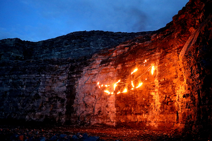 Feuerbarke Installation