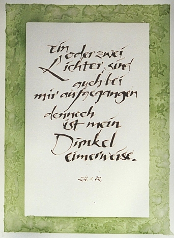 Kalligrafie Schriftkunst